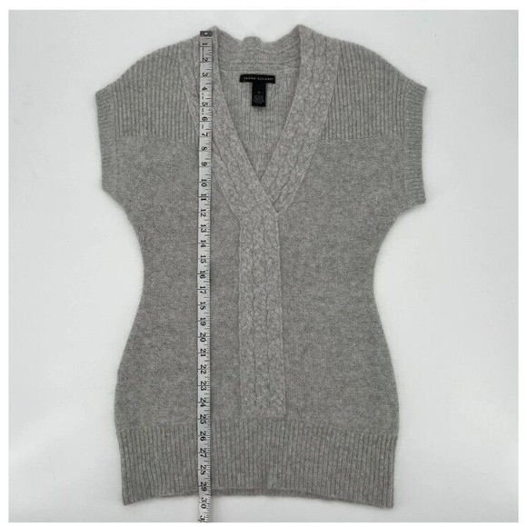 Elena Solano Angora Rabbit Hair Blend Short Sleeved Sweater Blouse Size Small - Picture 10 of 11